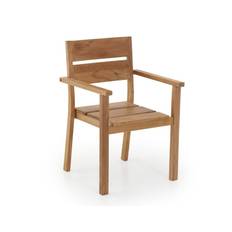 Harald Stabelstol m/armlæn - Kerne Teak