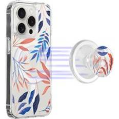 Strong Magnetic Pop Socket Magsafe Phone Case for iPhone 15 Pro Max 14 13 12 Flower Design Mobile Cover Cases with Phone Holder
