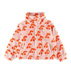 Tiny Cottons Fleecejakke - Cherries - Wild Rose - Tiny Cottons - 6 år (116) - Fleecejakke