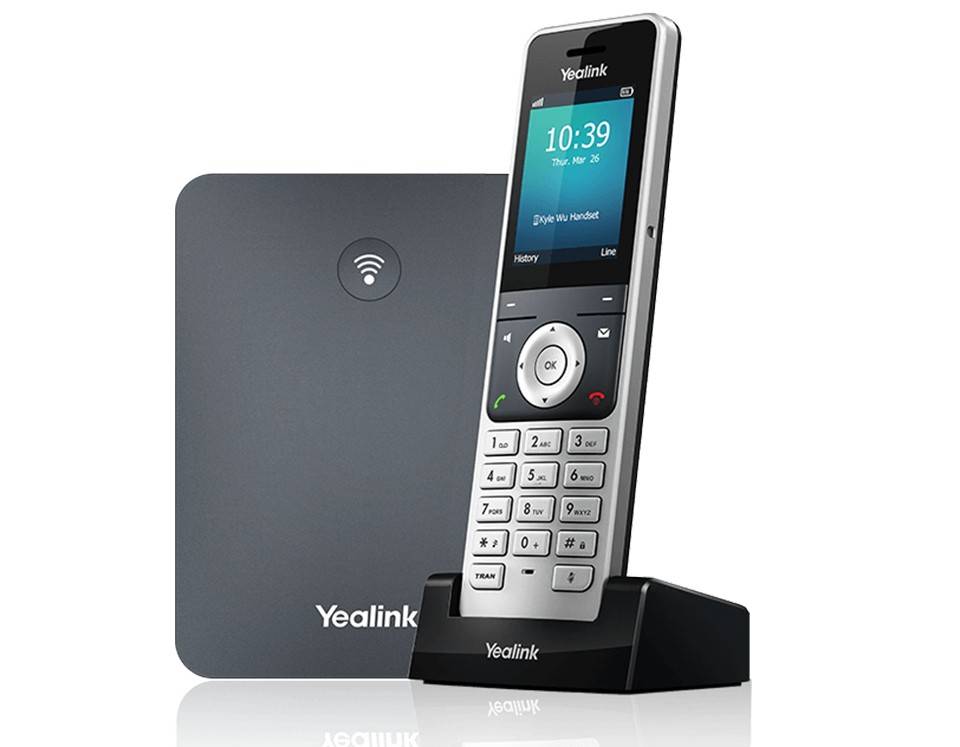 Yealink 1302024 W76P Trådlös IP Mobiltelefon Grå 20 Linjer 1000 Kontakter