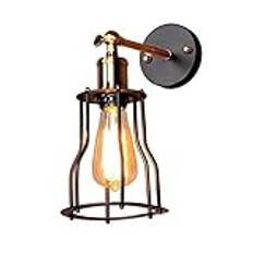 Vägglampa Vintage RustikIndustriell fotogenlampa Antik Lanterna Lantern E27 Lada Creative Metal Järn Bur Källare Vindsgång Vägglampa Restaurang Bar Belysning Fixtur