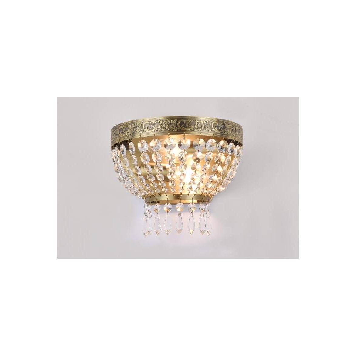 Norrsken Design Vägglampa Queen Antikmässing 14cm