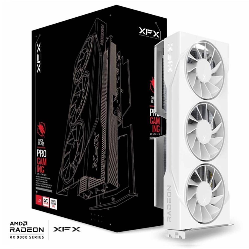 XFX Swift Radeon RX 9060 XT OC Triple Fan Gaming Edition 16GB Hvid --> På fjernlager, levevering hos dig 13-10-2026