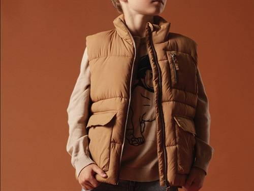 Name It Brown Sugar Puffer Vest - Str. 7y 122cm