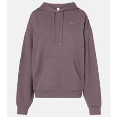 Alo Yoga Accolade cotton-blend hoodie - purple - XL+