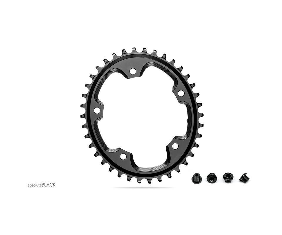 Drev absoluteBlack Ø110 mm BCD 1x10/11/12-Speed Oval NW Alu 40T svart
