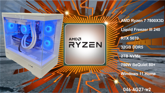 Luc Computer AG27 Ryzen 7 7800X3D 2TB NVMe 32GB, RTX5070 **PC2GO**
