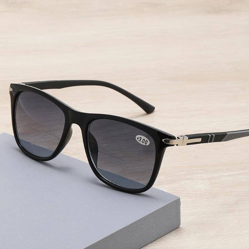 TR Dam Glasögon Bifokala Sol Läsglasögon UV Skydd Solglasögon Presbyopiska Glasögon Fyrkantiga Oculos 3