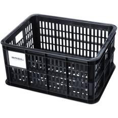 Basil Crate i Genanvendt Plast 29.5L 45x35x25cm (MIK-AVS-Racktime adapter kompatibel) - Sort