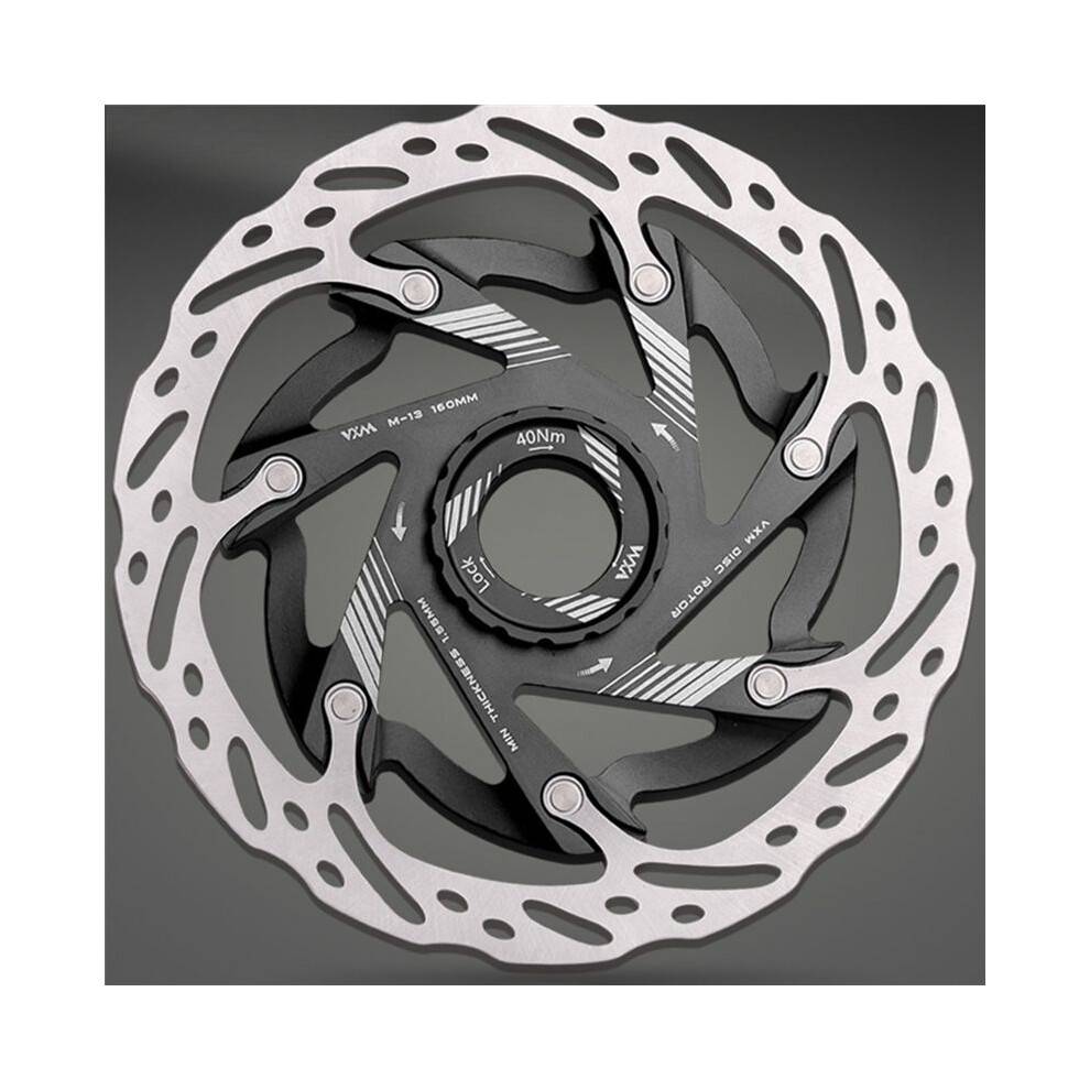 140mm Center Lock Hydraulic Disc Brake Rotor, Aluminum Alloy, Anti-Slip for Road Bikes, Enhanced Heat Dissipation A