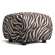 Decotique Le Petite Sittpuff Zebra Brun / Vit - Fotpallar Brun - 11103207