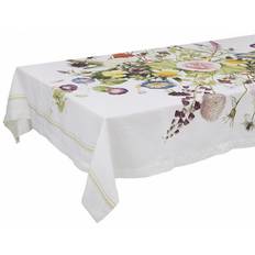 Jim Lyngvild Flower Garden dug hør 145 x 350cm.