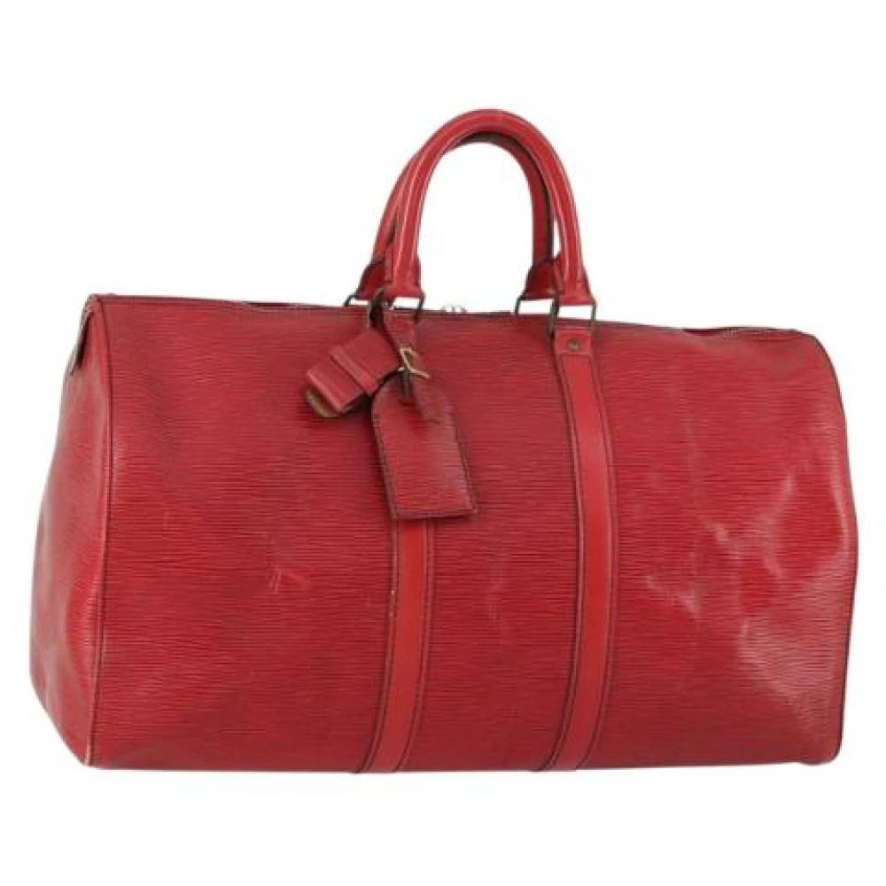 Louis Vuitton Vintage Pre-owned Weekendtaske - Vintage - Dame - Rød - ONE SIZE - Læder