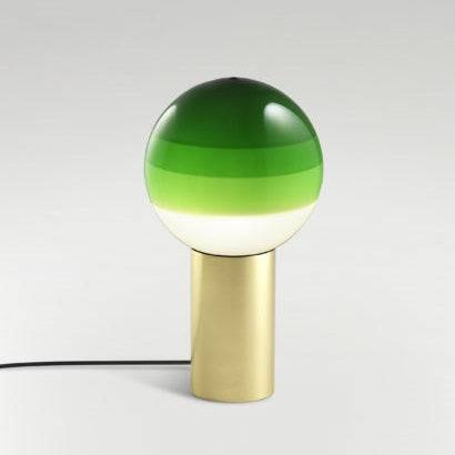 Dipping Light M bordlampe Marset - Messing/Grøn