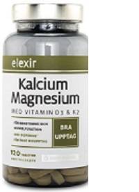 Kalcium/Magnesium 120 tabletter Elexir Pharma