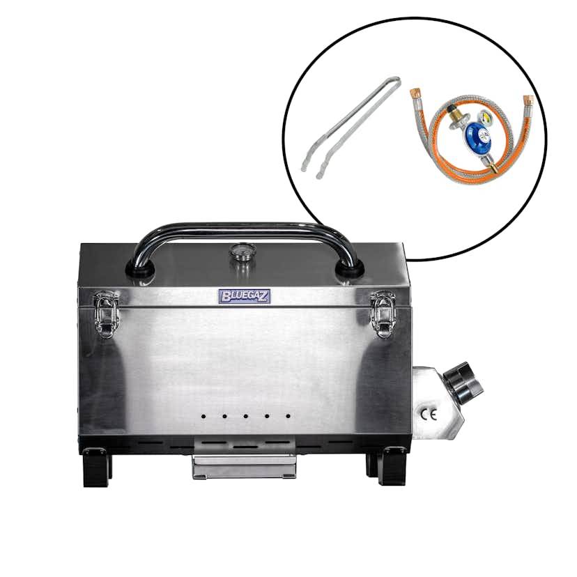 Gasolgrill Bluegaz T10 Paket Med Regulator & Tång