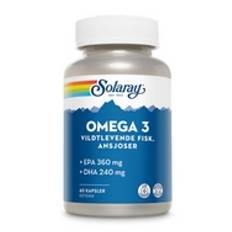 Solaray Omega 3 - 60 kap Bedst før 31/1-25