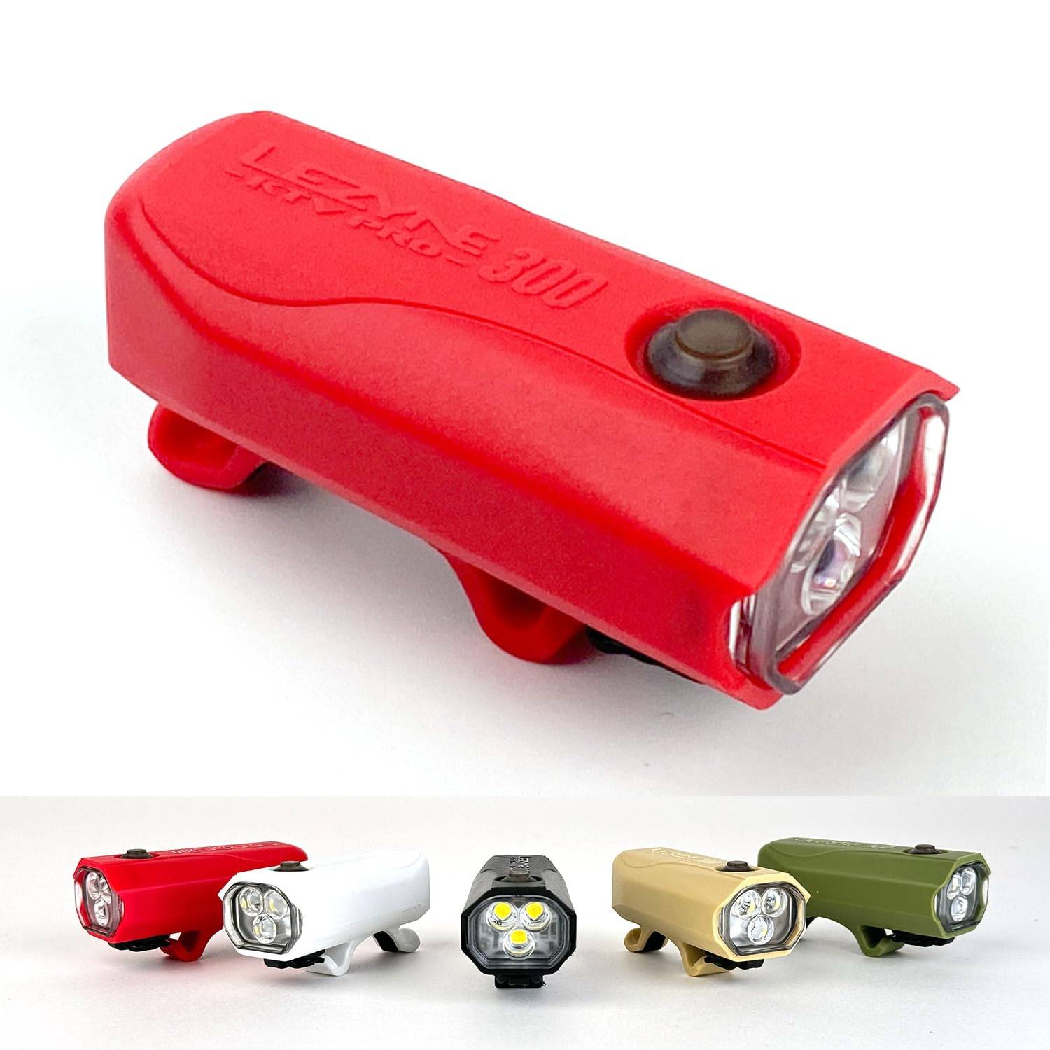 LEZYNE KTV DRIVE PRO Compact, Durable, Waterproof Bicycle Front Light, Red, 300 Lumens [Official Japanese Product / 2-Year Warranty]