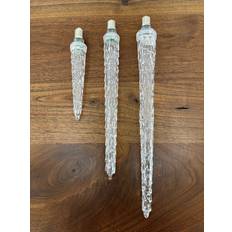 C9 Static Icicle Bulbs - Pure White - 5 Inch