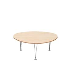 Bruno Mathsson - Mi 322 Trisuperellips - Bok - Höjd: 42 cm - Soffbord - Bruno Mathsson - Träfärgad - Metall/Trä