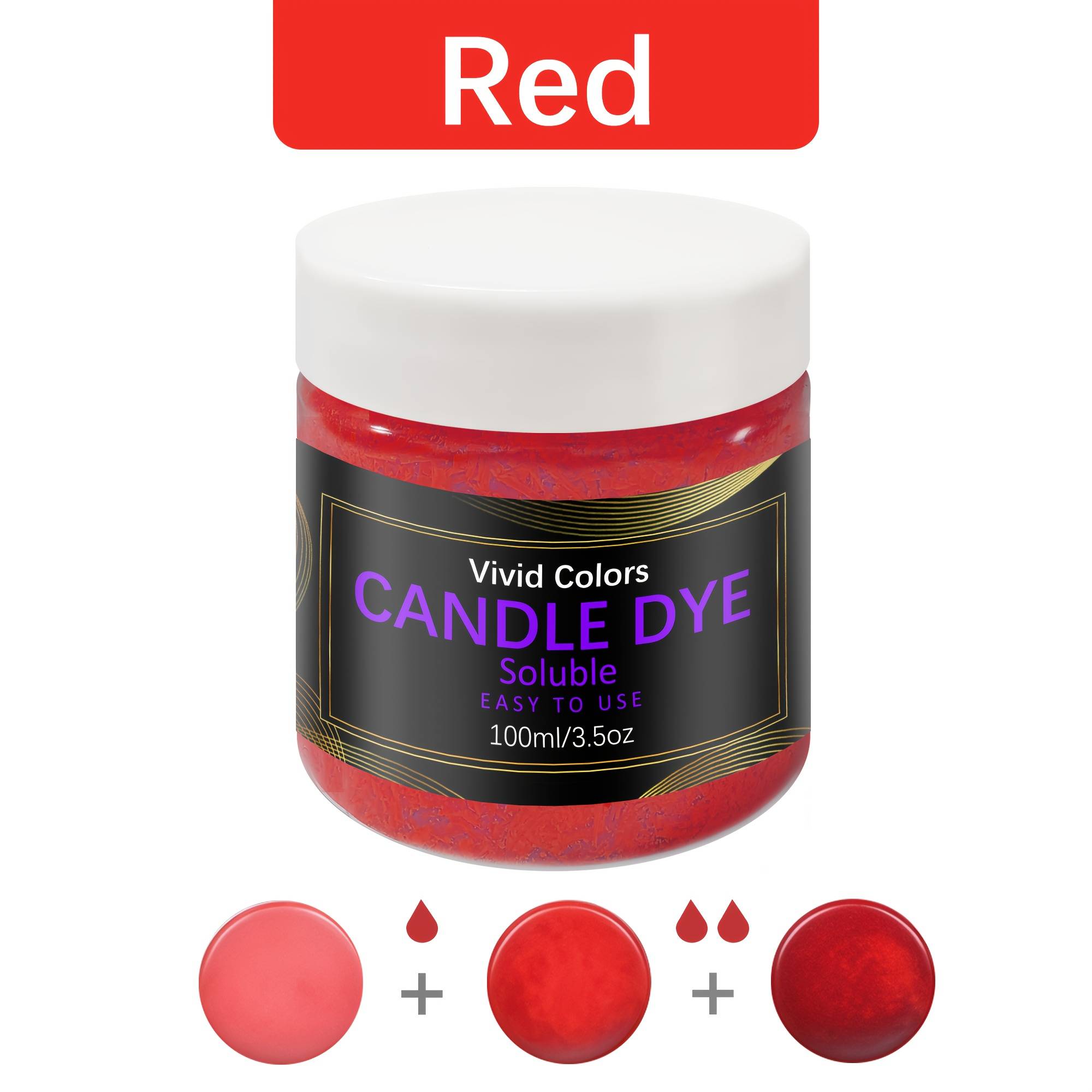 TEMU 100ml Candle Making Wax Dye, For Jewelry Making, Suitable For Candle Making (suitable For Soy Wax, Beeswax, Jelly Wax, Palm Wax, Candle Coloring)