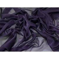 Minerva Core Range Gemini Crinkle Sheer Chiffon Fabric Amethyst