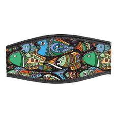 Best Divers Coloured Fishes Double Velcro Head Band diving mask neoprene strap