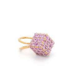 Swarovski - Curiosa cocktailring - dam - mässing/Glas - 55 - Lila
