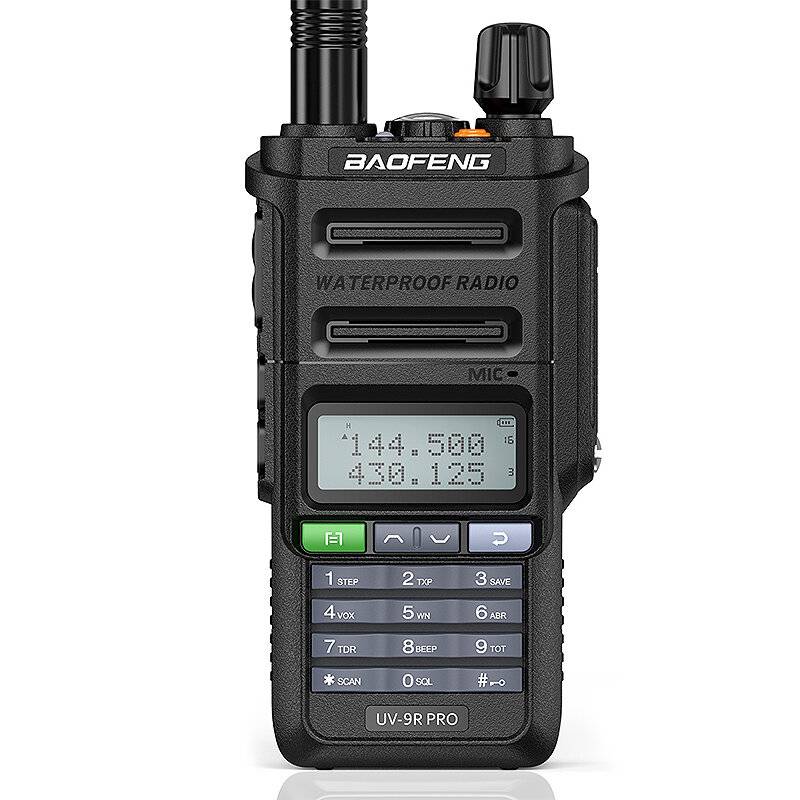 Baofeng UV-9R PRO V2 128 Kanaler Hög-effekt Walkie Talkie UV Dual Band CB Ham Radio IP68 Vattentät 2800mAh Ficklampa Två