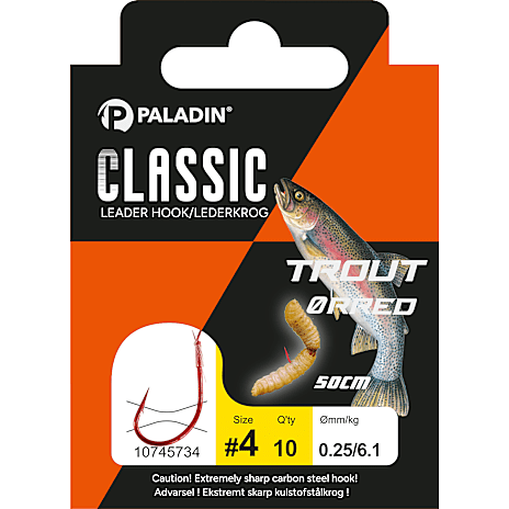 Snelled Hooks Trout #4 10 stk.