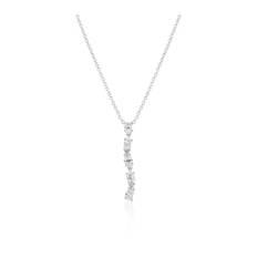 Sif Jakobs Jewellery, Accessoarer, Dam, ONE Size, Oval Lång Silverhalsband med Zirkonia