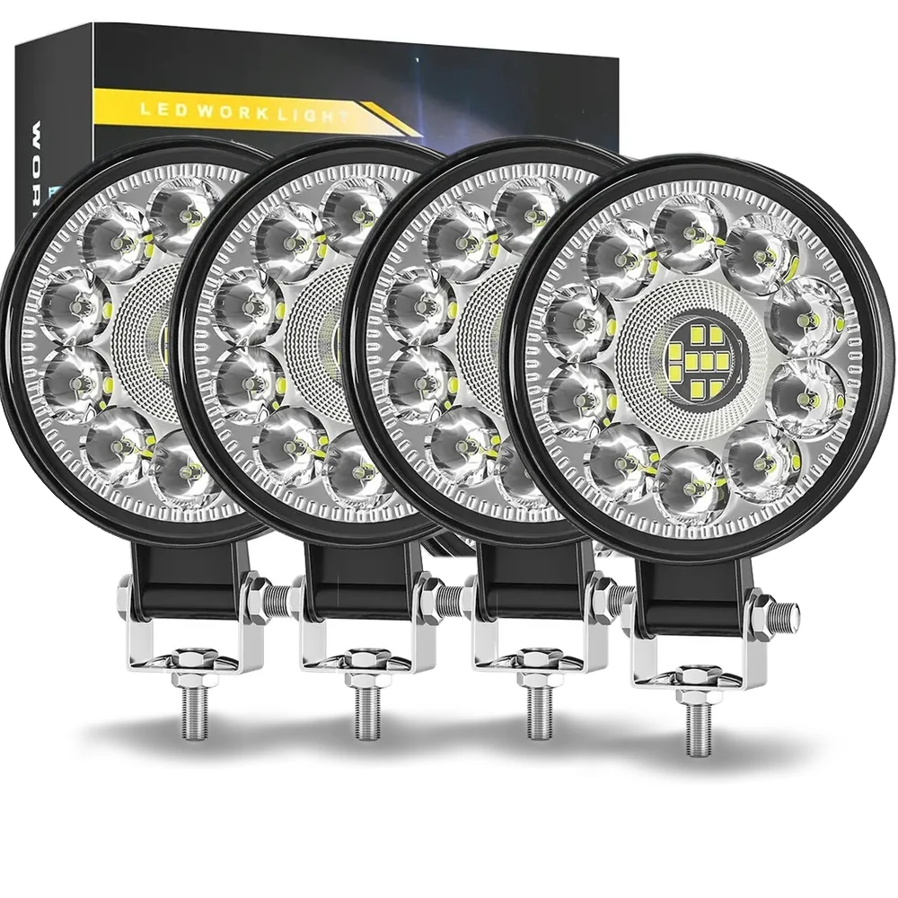 Car Mini LED Light Bar 66W LED Work Light Off Road Spotlight for Jeep Truck ATV 4X4 Car SUV ATV Barra LED Headlights 12V 24V