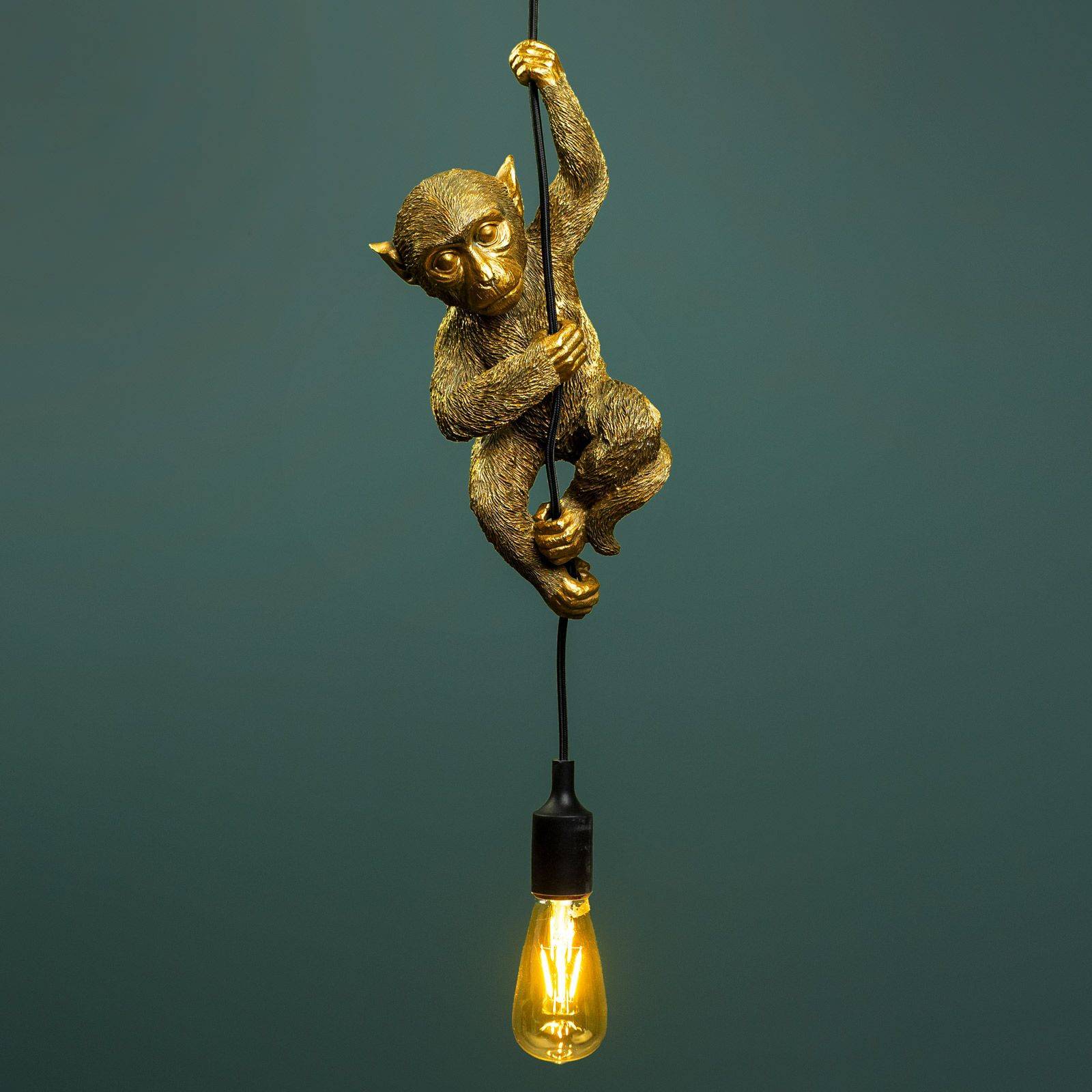 Monkey Lamp Hand Gold