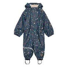 MIKK-LINE Pu Aop Rain Suit Teddy Rec |Blue |74