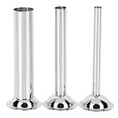Pizsieat 3-delad köttfärs korvfyllare korvtratt rostfritt stål 12mm/19mm/32mm korvfyllningsset korvpåfyllningstillbehör för #5 köttkvarn