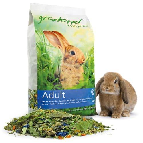 grünhopper vuxen 5 kg strukturfoder kaninfoder