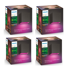 Philips Hue - 4x Downward Resonate Væglampe - Bundle - Fri fragt og klar til levering - Prismatch