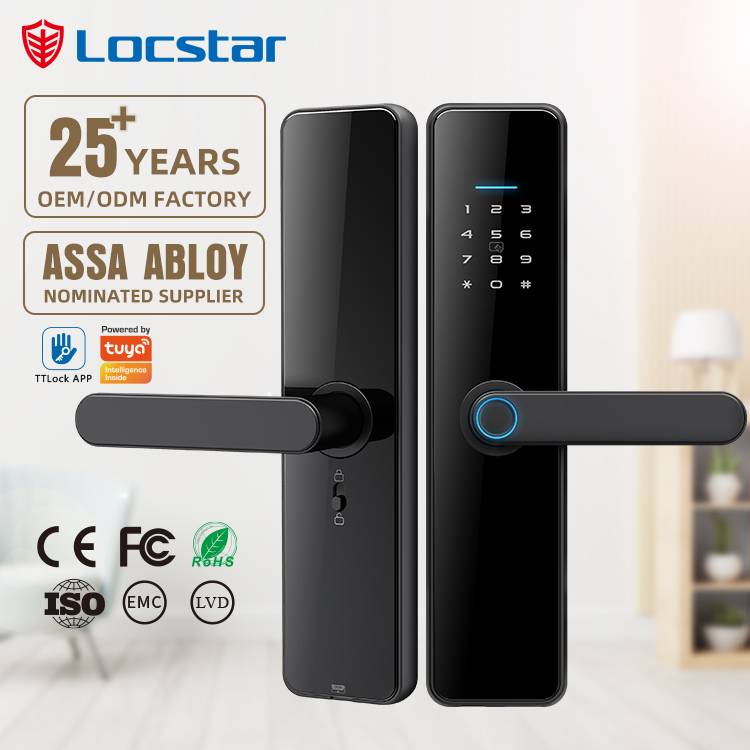 TTlock Tuya APP Fingerprint Smart Door Lock Digital Door Lock Apartment Intelligent Door Lock