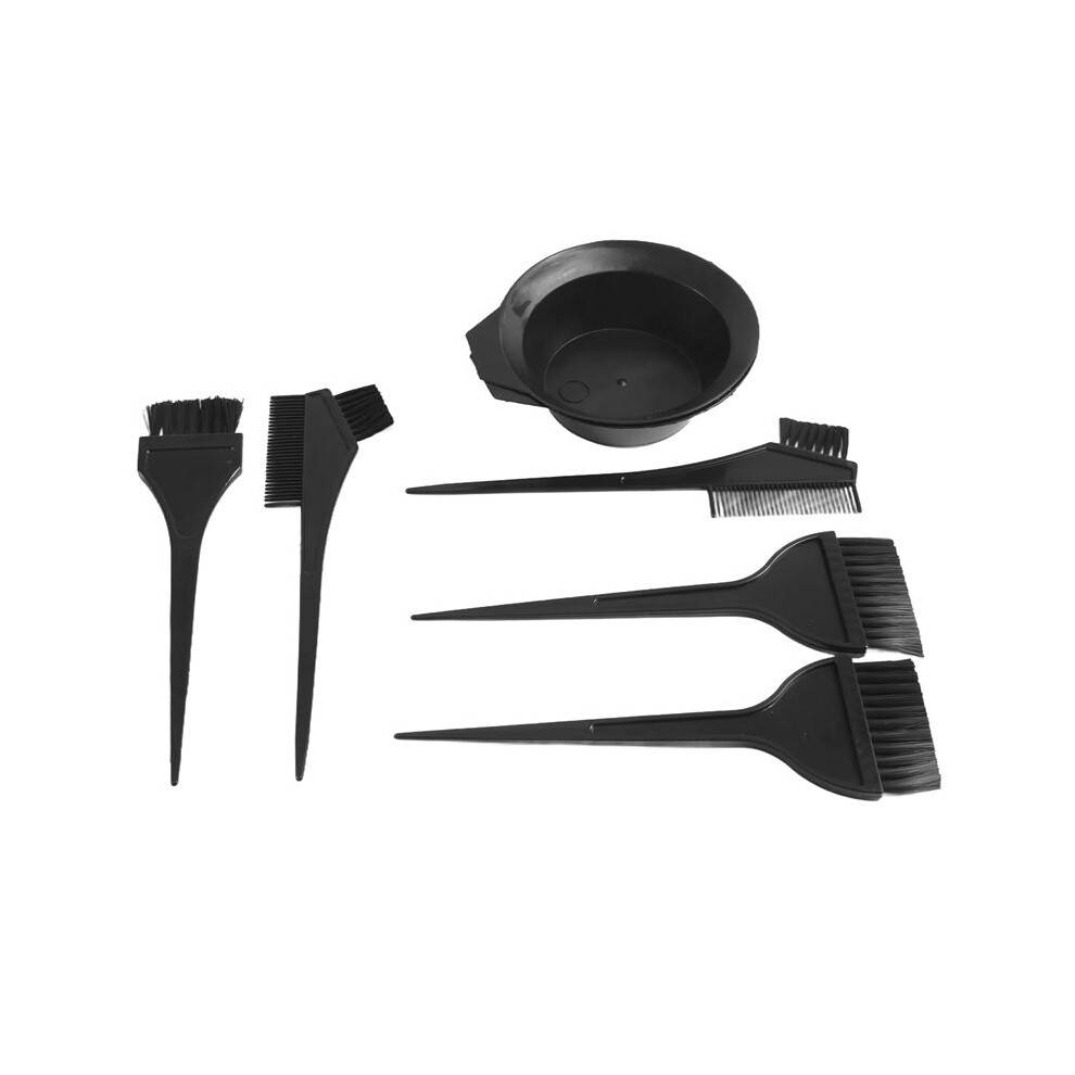 Hair Dye Color Brush and Bowl Set, Hair Color Brush Mixing Bowl Kit ,Tools for Hair Tint Dying Coloring Applicator, 7 Piece Set