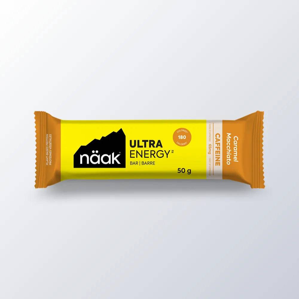 näak Ultra Energy™ Bar | Caramel Macchiato | Energi, protein, koffein og elektrolytter i én bar.