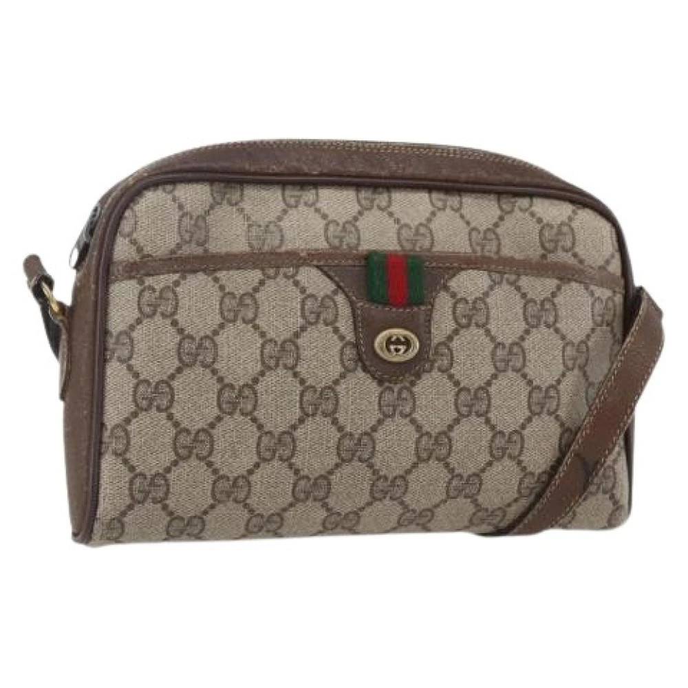 Gucci Vintage Pre-owned Cross Body Taske - Vintage - Dame - Beige - ONE SIZE - Uld