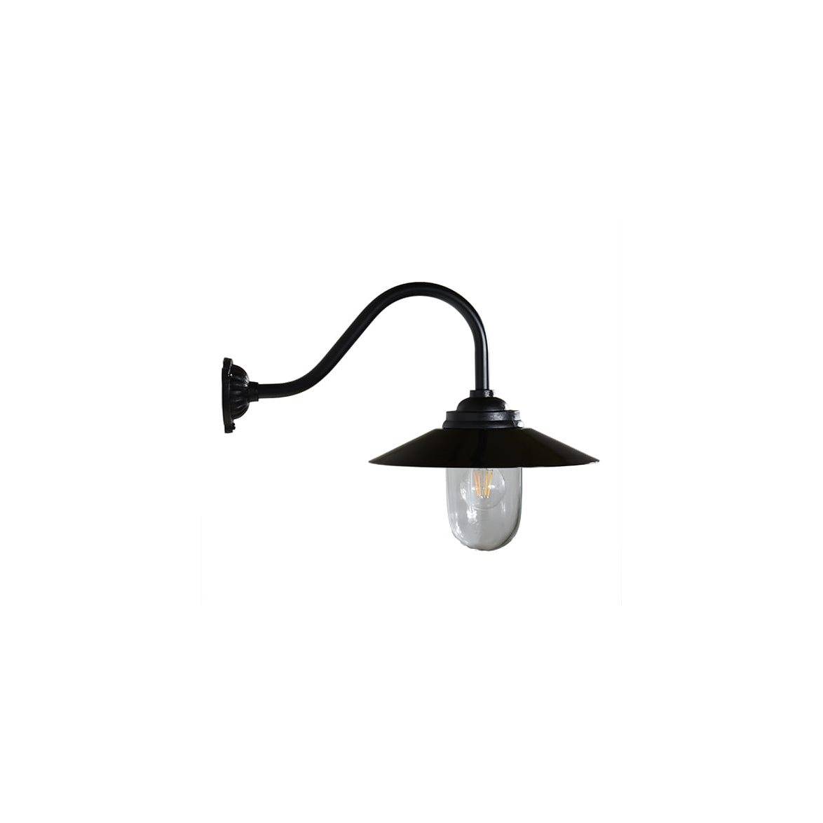 Kulturlampan Stallykta gjutjärn 90°/49cm, svart