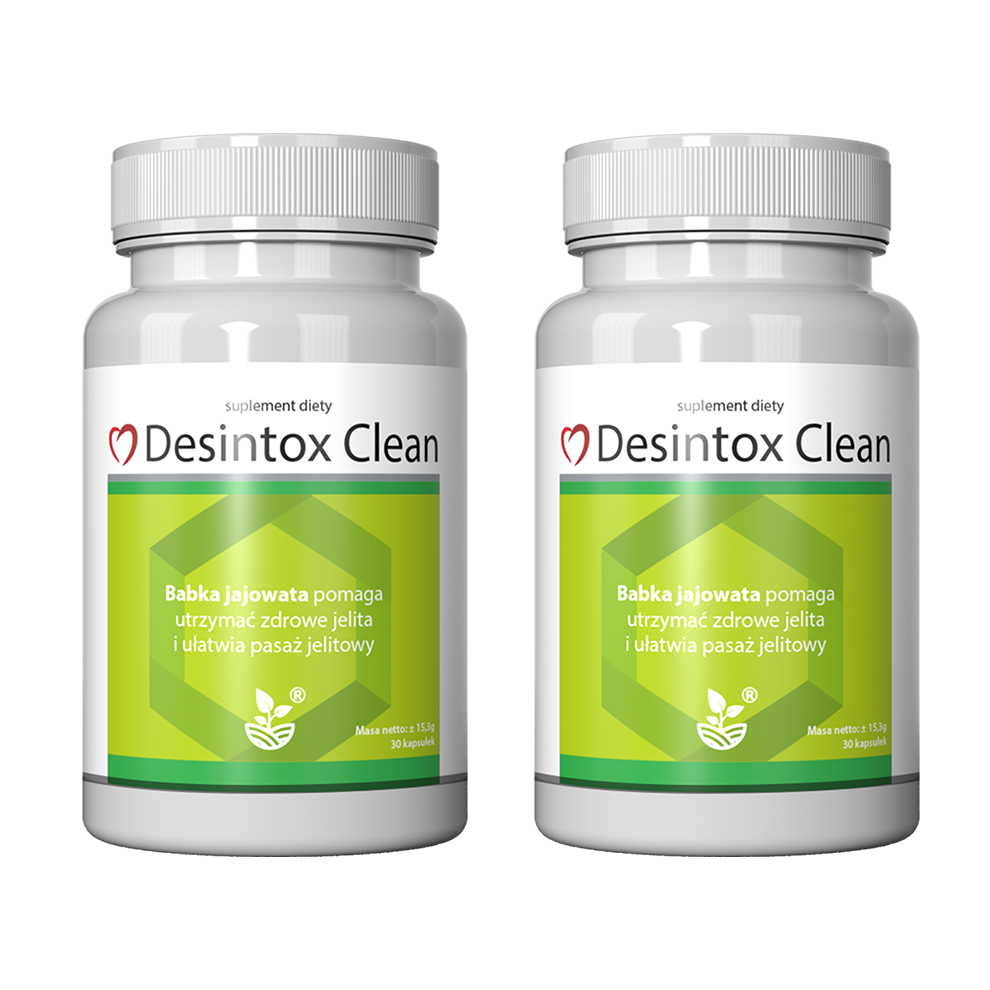 Desintox CLEAN Rengöring med aubergine, frön, psyllium och örter – 60 kapslar