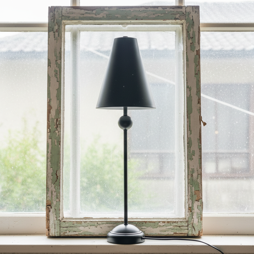 Bordslampa Svart plåt