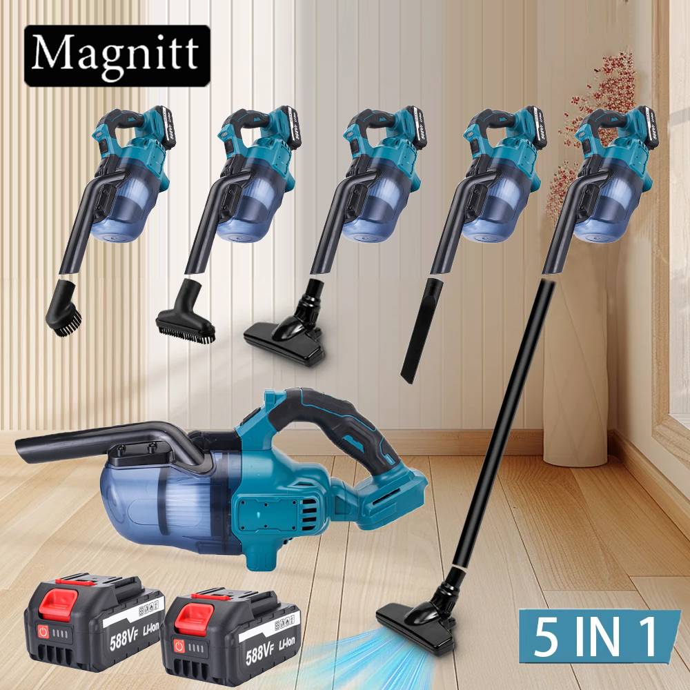 5in1 Electric Vacuum Cleaner Cordless Handheld Home Vacuum Floor Car Portable Dual Use Power Cleaning Tool for Makita 18V Battery Pin