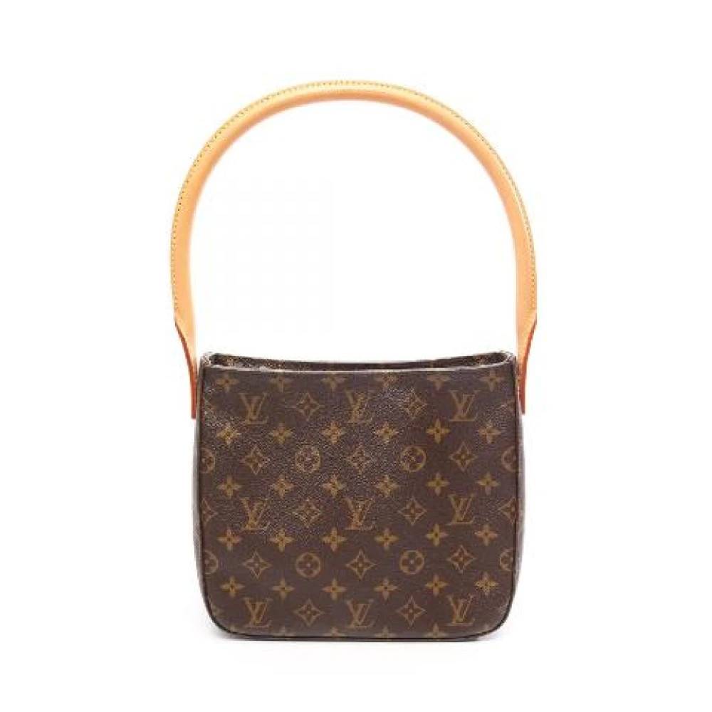 Louis Vuitton Vintage Pre-owned Looping MM Monogram Skuldertaske - Vintage - Dame - Brun - ONE SIZE - Uld
