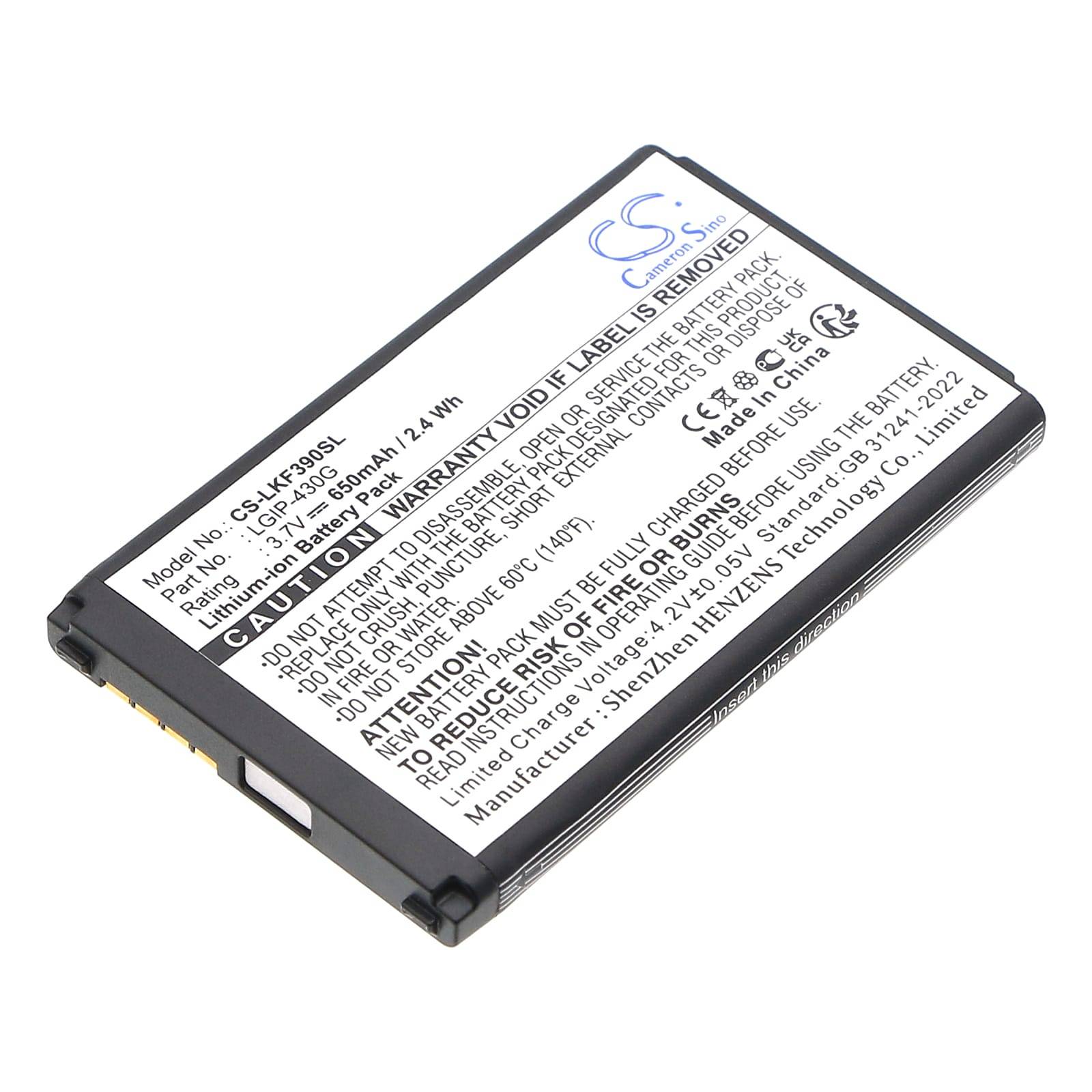 Batteri till LG GU230 mfl - 650 mAh