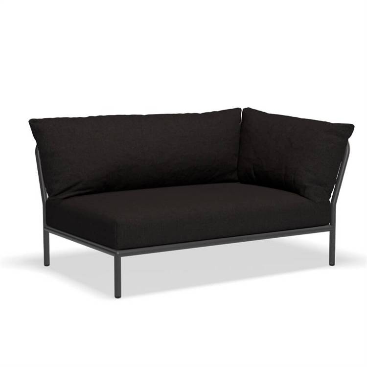 HOUE Level 2 Loungesofa Sooty Grey Natté Right Corner