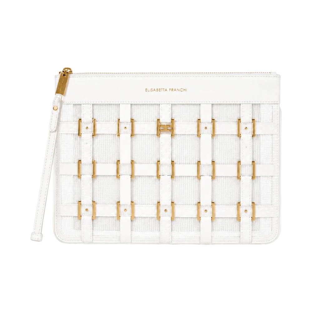 Elisabetta Franchi Clutch - Tasker - Dame - Beige - ONE SIZE -