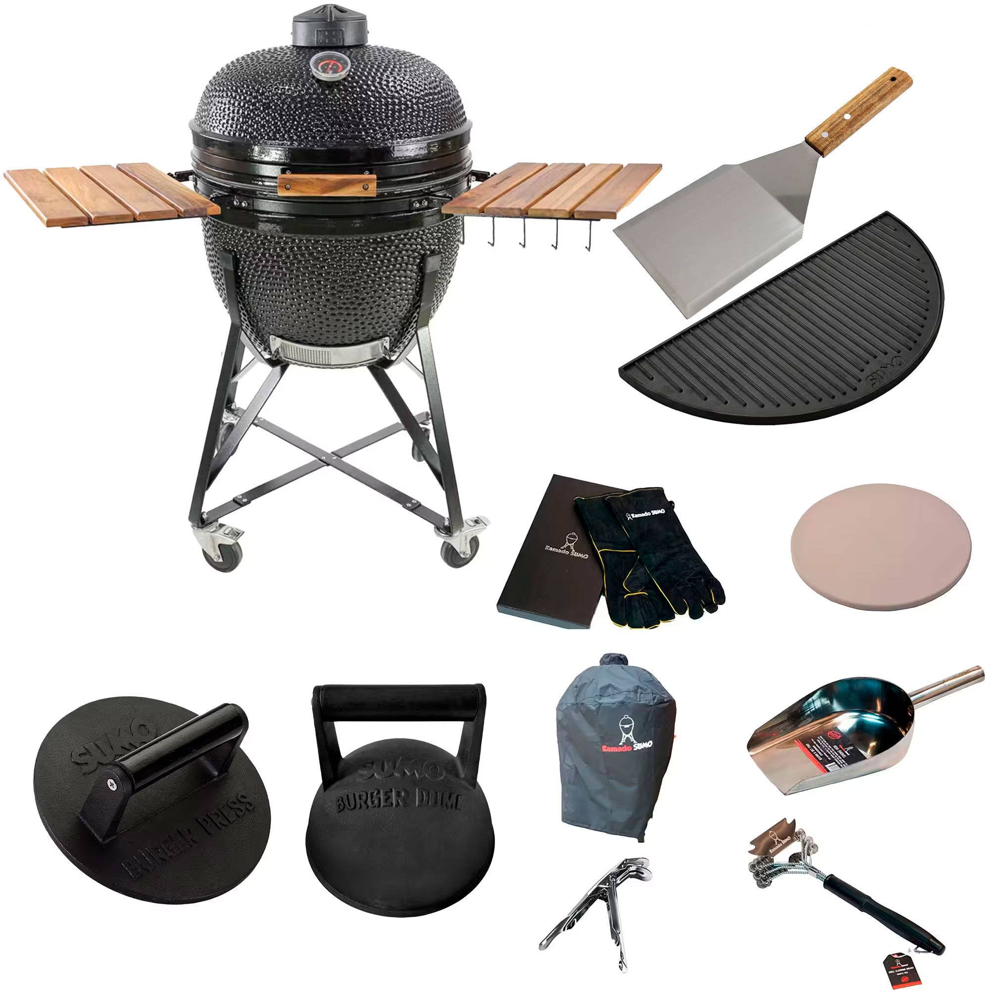 Kamado Sumo Maxi Svart m. smashpaket